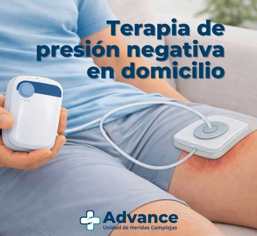 Uso domiciliario de la terapia de presión negativa con dispositivos portátiles para heridas seleccionadas.