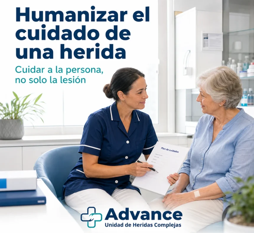 La humanización en heridas complejas integra escucha, comunicación clara y decisiones compartidas.