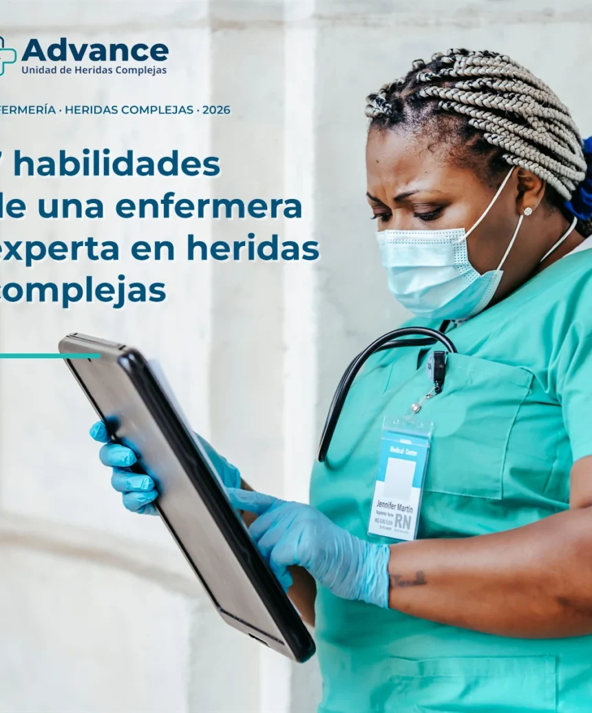 La experiencia en heridas combina valoración, comunicación, evidencia, coordinación, tecnología, docencia y autonomía segura.